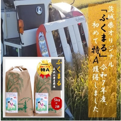 食味ランク【特A】茨城県オリジナル★筑波山麓厳選米★【福丸】白米5kg×2袋　計10kg 令和7年産