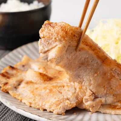 創業70年 牧場経営・老舗精肉店の「だいじょ豚」ローススライス特製味噌漬け150g×4袋