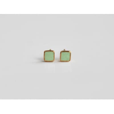 K18七宝ピアス・ミントグリーン Kenichi Kondo