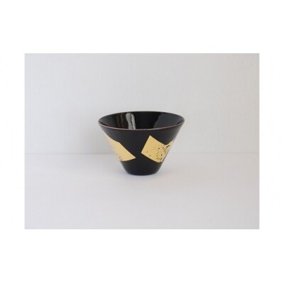 Kenichi Kondo　七宝ぐい呑　黒白ペア【三角】