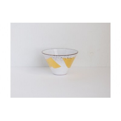 Kenichi Kondo　七宝ぐい呑　黒白ペア【三角】