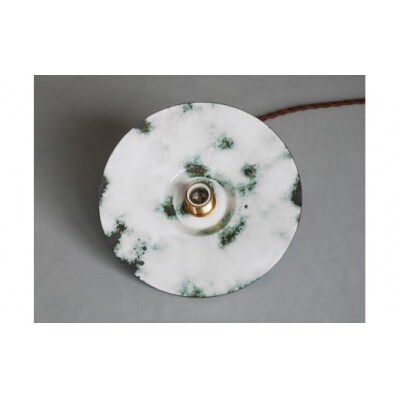 Kenichi Kondo　七宝の灯り　七宝ランプシェード(Low・水色(外側)×白(内側))