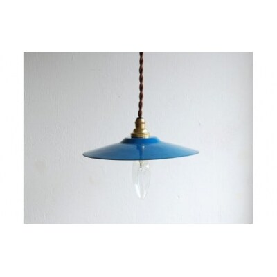 Kenichi Kondo　七宝の灯り　七宝ランプシェード(Low・青(外側)×黄色(内側))