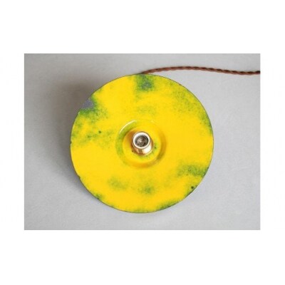 Kenichi Kondo　七宝の灯り　七宝ランプシェード(Low・青(外側)×黄色(内側))