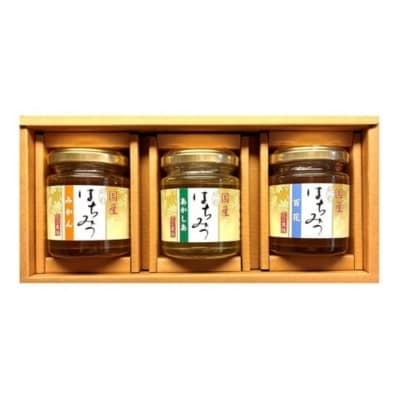 [国産]純粋はちみつ3種セット(あかしあ・みかん・百花)110g×3個