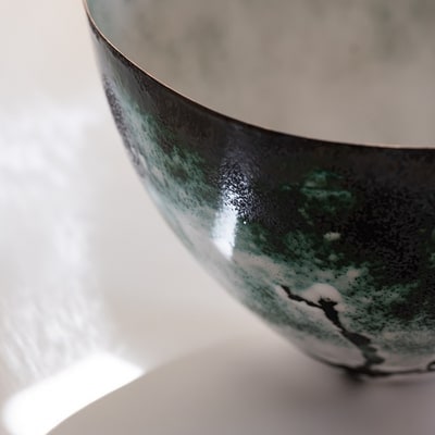 【一点限り】石戸蒲ザクラ100周年記念 Kenichi Kondo 七宝サラダボウル「刹那」