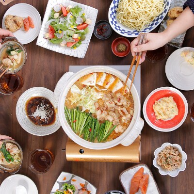 (訳あり)なんと!牛もつ1,000g付!?博多若杉牛もつ鍋 人気の4種スープ味比べ(2人前×5回分)