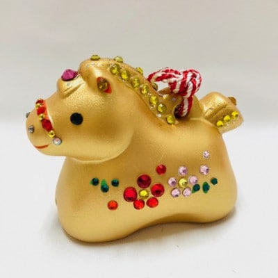 2026年度金運丙午金馬マスコット土鈴