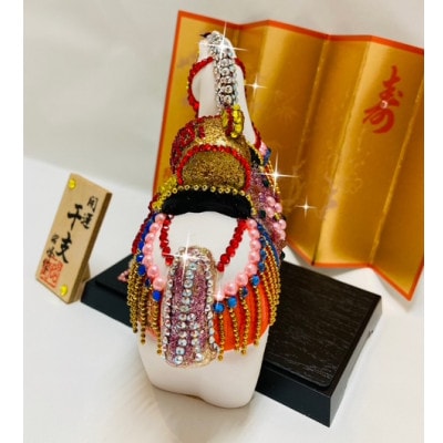 2026年丙午金運小槌馬(屏風、台、木札付き)1点