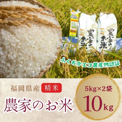 農家の直送米　ふくおかエコ農産物【農家のお米】10kg