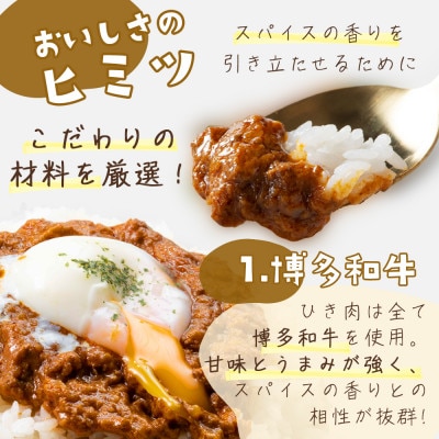 100%博多和牛のキーマカレー (180g×3パック)(中間市)