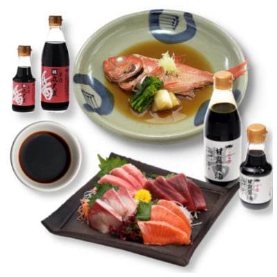 木桶天然醸造醤油　360ml　Tシャツ Мサイズ　デニムバッグ　セット