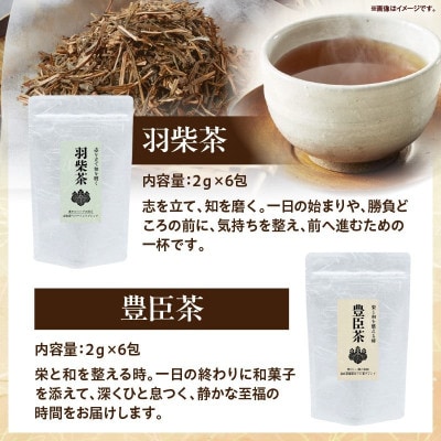 兄弟の二つの時代 ― 羽柴茶・豊臣茶 飲み比べセット