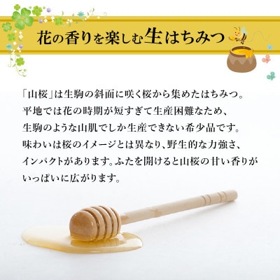 生駒で採れた蜂蜜「山桜」500g