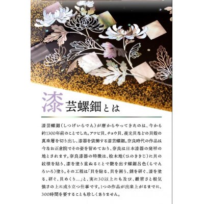 螺鈿ブローチ(角型・桐箱入り)【パターン4】