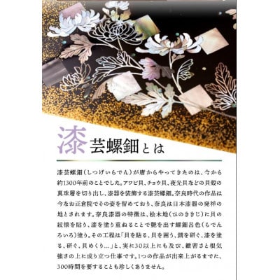 螺鈿ブローチ(角型・桐箱入り)【パターン6】