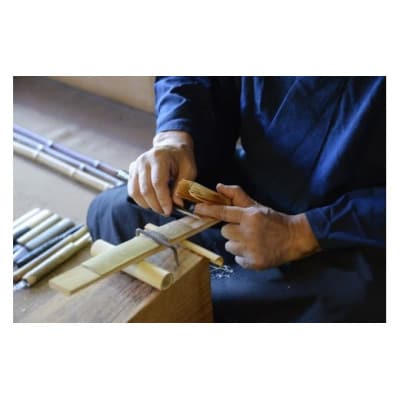 黒竹茶筌マドラー・抹茶セット