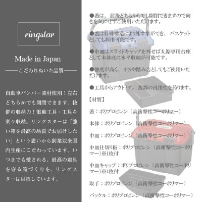 工具箱　ドカット　D-4700レッド
