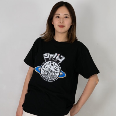 生駒市 マンホールTシャツ(ポップ)黒 Mサイズ