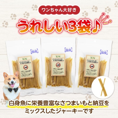 First フィッシュジャーキーさつまいも&納豆入り 3袋