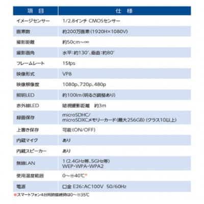 電球型ネットワークカメラ 『テラスアイ』