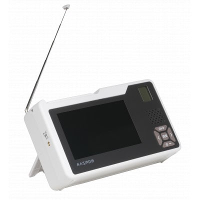 手回し充電テレビ・ラジオ+シリコンケースセット(色:ストーングレー)