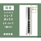 フットタイプ国産シューズボックス(ミラータイプ)※開梱設置　AZ15　