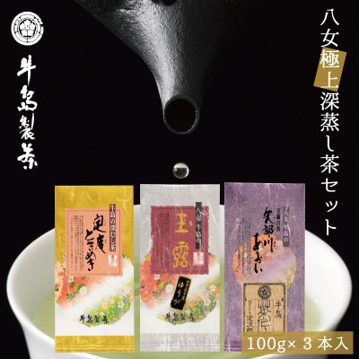 高級八女深蒸し茶セット(八女市)