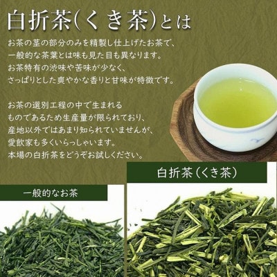 八女茶100% 風味爽やか 白折(くき茶) 1kg!