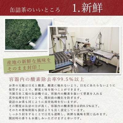 八女茶100% 産地の香りを封印!高級玉露の缶詰4種セット 各100g