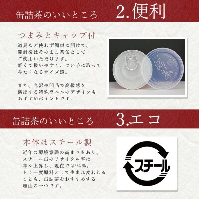 【ギフト対応】八女茶100% 産地の香りを閉じ込めた高級茶缶詰5種 100g×10缶
