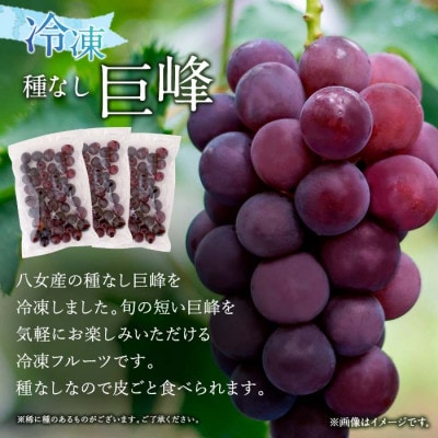【冷凍】 かの蜂の冷凍フルーツ 種なし巨峰 1.5kg(500g×3袋)