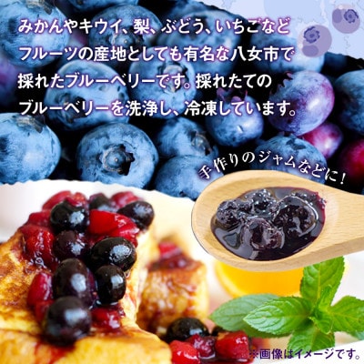 【訳あり】国産冷凍ブルーベリー(2kg[1kg×2袋])八女市産