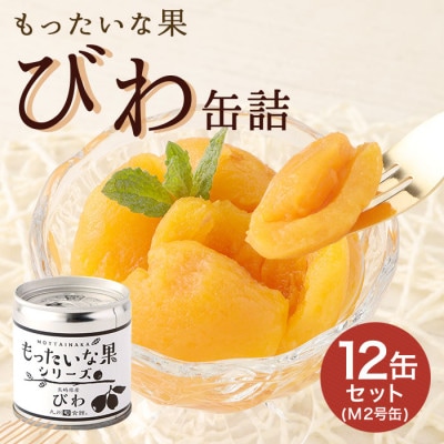 訳あり国産　びわ缶詰　【もったいな果シリーズ】　12缶セット