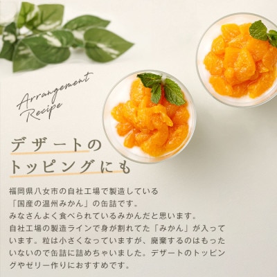 訳あり国産　みかん缶詰　【もったいな果シリーズ】　12缶セット