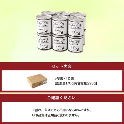 訳あり国産　みかん缶詰　【もったいな果シリーズ】　12缶セット