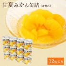 甘夏 みかん 缶詰 12缶 セット (身割れ) 国産 はちみつ入り