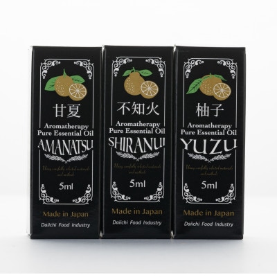 甘夏・柚子・不知火エッセンシャルオイル　各5ml×3本セット