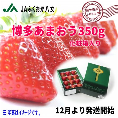 『先行受付』【博多あまおう350g(化粧箱)】JAふくおか八女より産地直送※12月上旬より順次発送