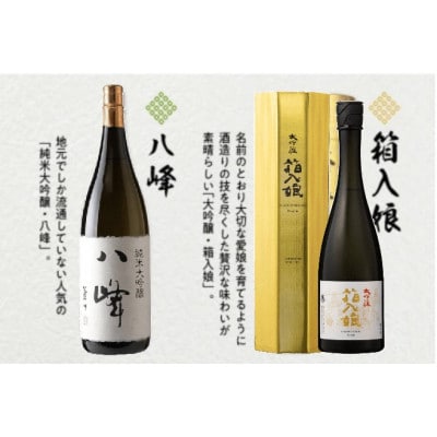 ＜純米大吟醸＞八峰・＜大吟醸＞箱入娘セット