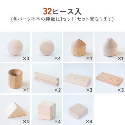 まあるいかたちのはいったつみき(32ピース)【隈本コマ】