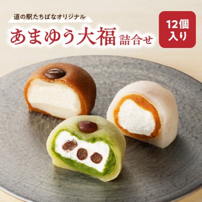 ≪道の駅たちばなオリジナル≫あまゆう大福詰合せ12個入り