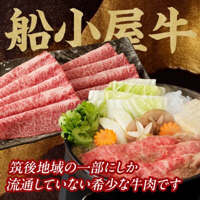 牛肉 《筑後》船小屋牛肩ローススライス【500g】【冷凍】(八女市)