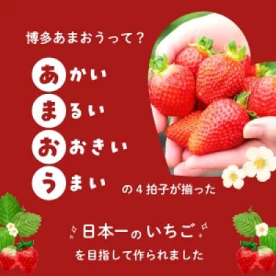 【数量限定】福岡県産あまおう(約270g×4パック)【2026年3月発送開始】
