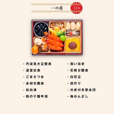 千賀屋謹製 2027年 迎春おせち料理「金千華」和風三段重 2～3人前 全33品 冷蔵
