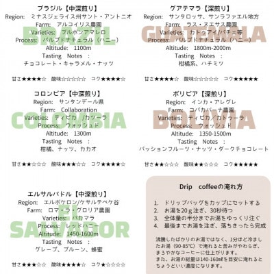 スペシャルティコーヒー豆100g×3種類【こく】※挽き