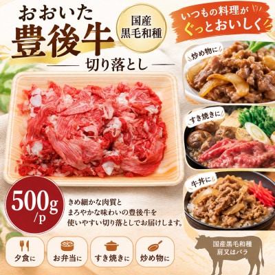 おおいた豊後牛切り落とし1kg(500g×2p)(姫島村)
