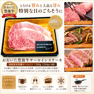 おおいた豊後牛サーロインステーキセット1kg(250g×4枚)(姫島村)