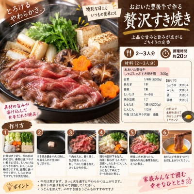 おおいた豊後牛しゃぶしゃぶすき焼き用(肩ロース肉・肩バラ・モモ肉)1kg(500g×2p)(姫島村)
