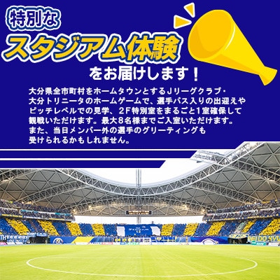 大分トリニータ ホームゲームツアー&プレミアム観戦体験(2F特別室1室確保・最大8名)(姫島村)
